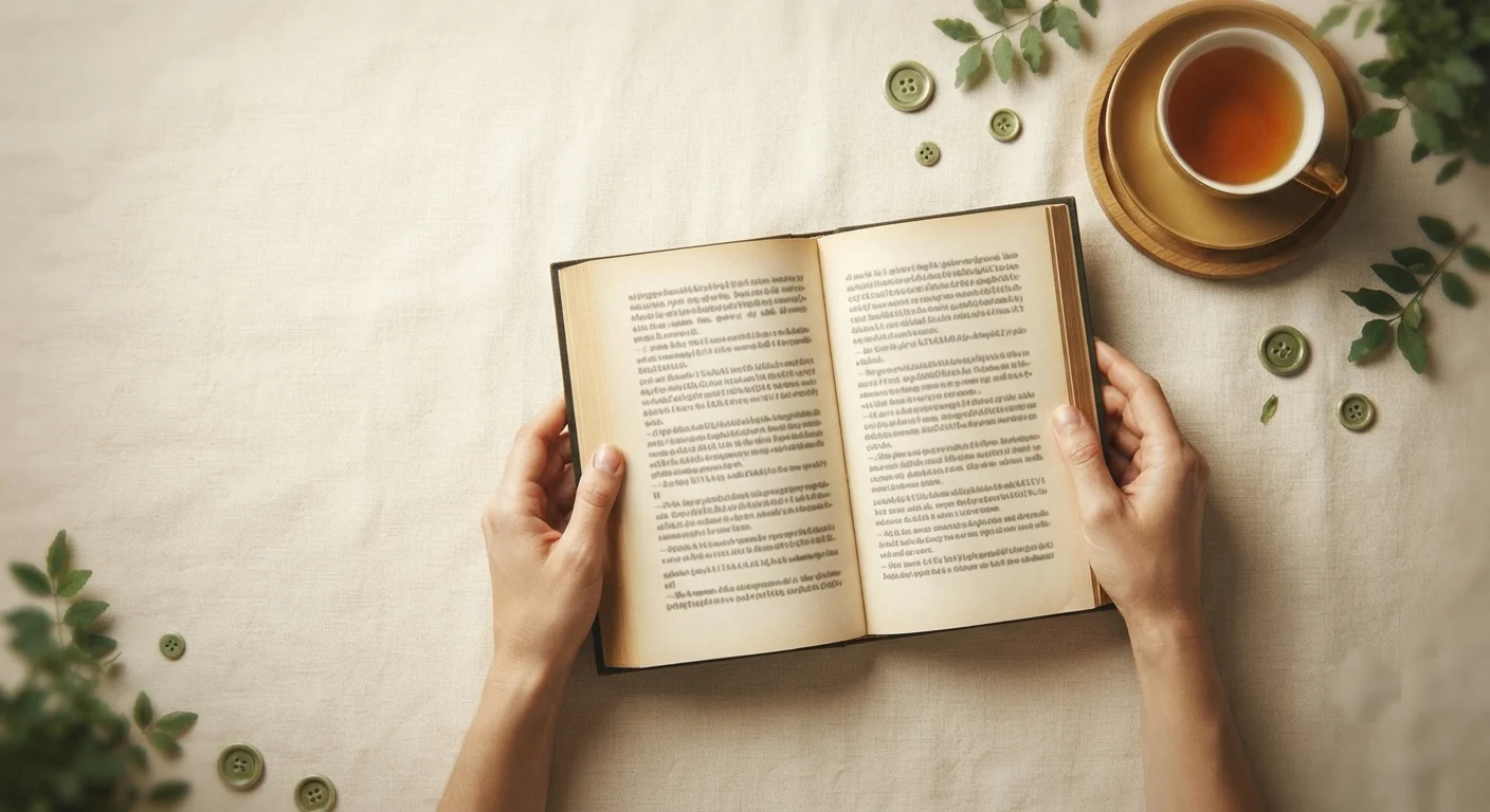 Manos sosteniendo un libro abierto, símbolo de la lectura y la escritura